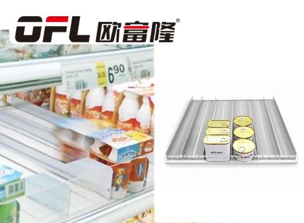 gravity roller feeding shelf