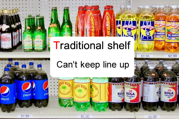 soda beverage shelf glides
