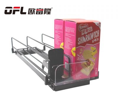 Black Shelf Pusher Glide System